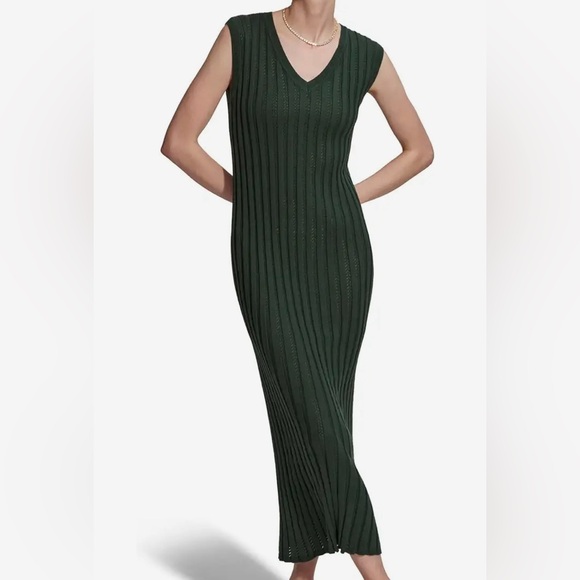 Varley Christine knit maxi dress forest glade - Picture 2 of 2